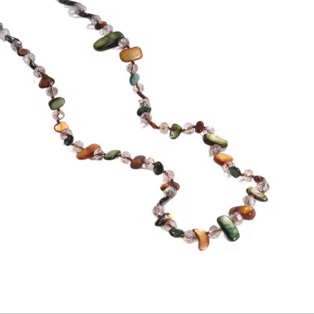 Bohemian Long Shells Strand Beaded Necklace - Picture 4 of 9
